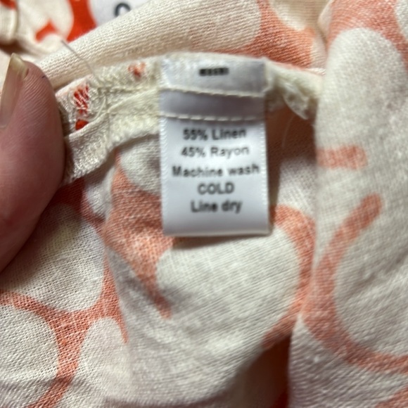 Leslie Evers Patterned Linen Blouse - Picture 5 of 5